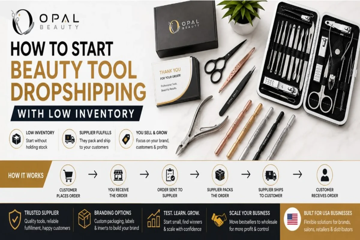 How to Start Beauty Tool Dropshipping with Low Inventory - Opal Beauty USA Guide
