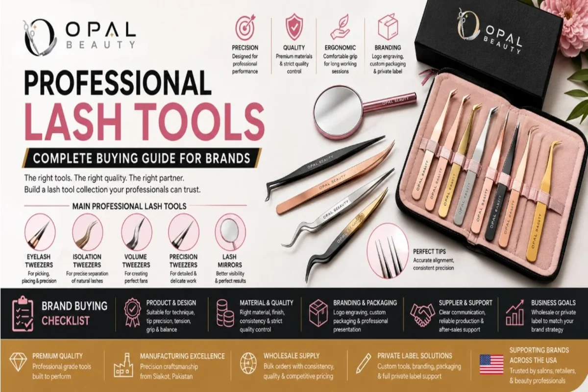 Opal Beauty professional lash extension tools buying guide for lash brands and salons
